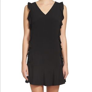 CeCe Dress Black Flutter Sheath Size 4 New